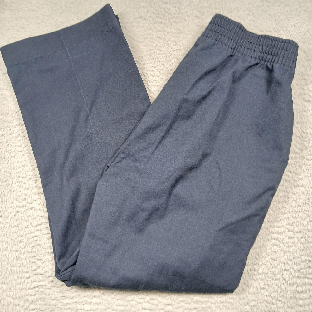 Red Kap Pants Womens 14 Navy Blue Workwear Elastic Waist Straight‎ Leg Uniform